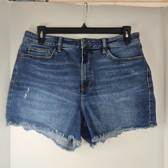Lauren Conrad Denim Jean Shorts Blue Size 14 Relaxed - Picture 1 of 10